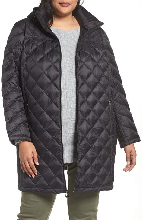 michael kors down filled jackets ankle length|Michael Kors packable down jacket.